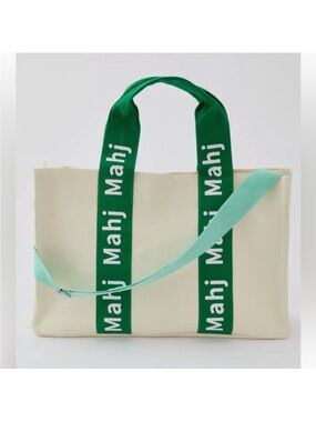 Oh My Mahjong Kelly Green Mahj It All tote bag new